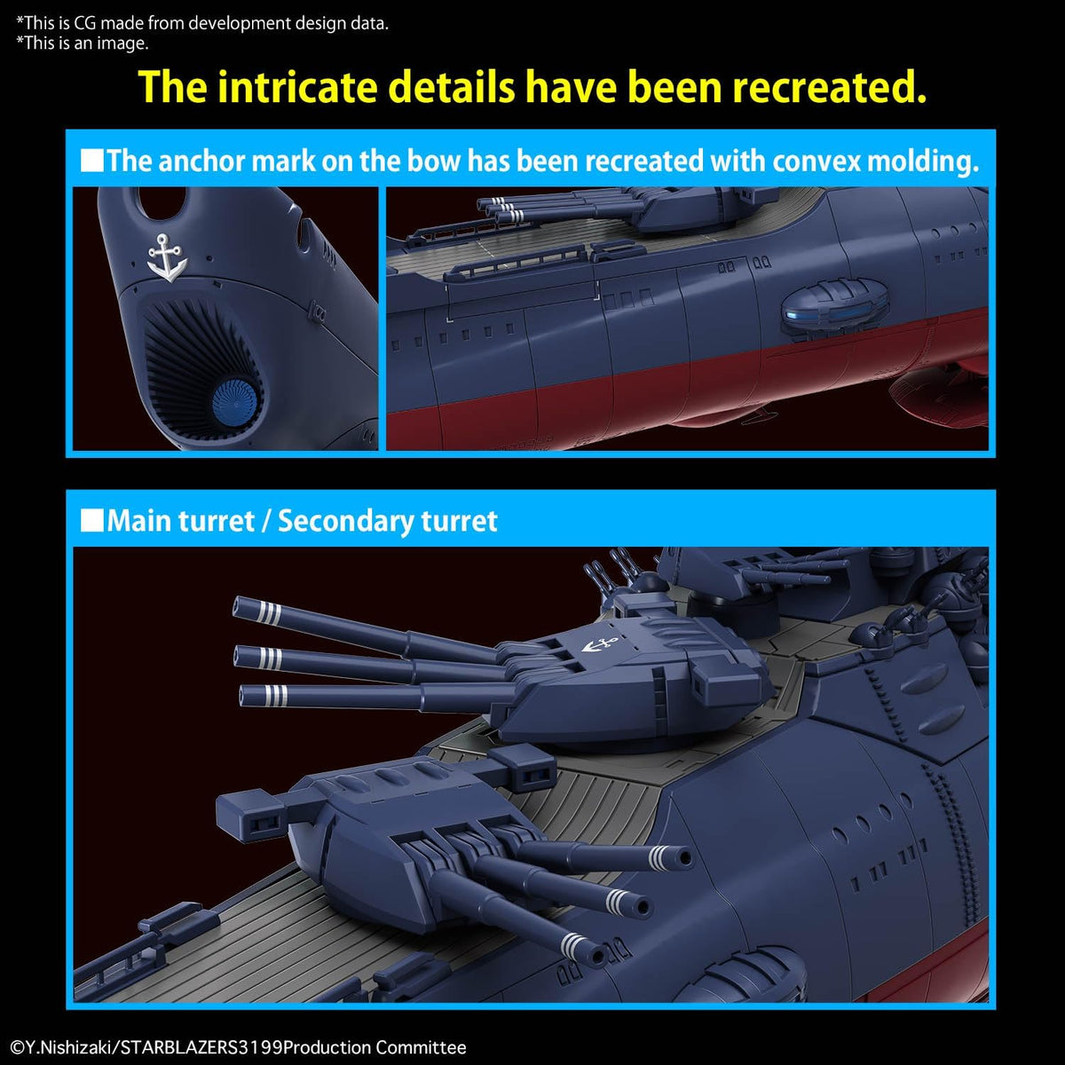 Space Battleship YAMATO: REBEL 3199 1/1000 Scale Model Kit: Space Battleship YAMATO