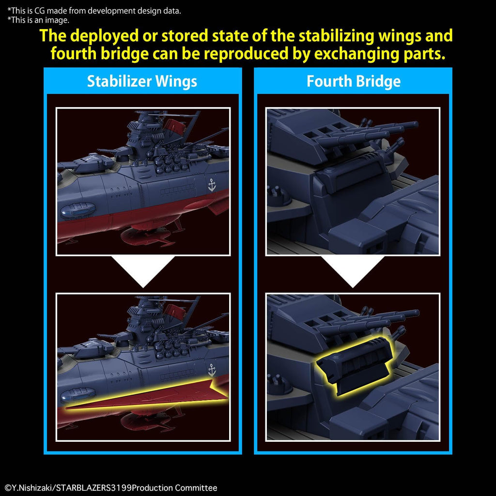 Space Battleship YAMATO: REBEL 3199 1/1000 Scale Model Kit: Space Battleship YAMATO