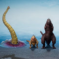 S.H. MONSTERARTS GODZILLA: GODZILLA (2016) THE SECOND FORM & THIRD FORM & GIANT UNIDENTIFIED CREATURE SET